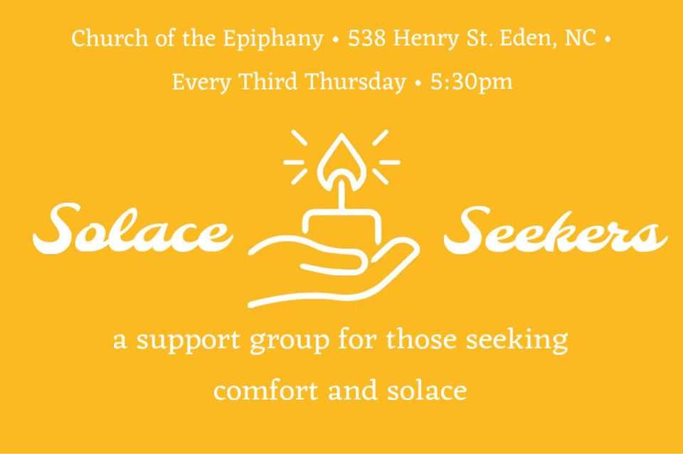Solace Seekers 3rd Thur 5:30 pm