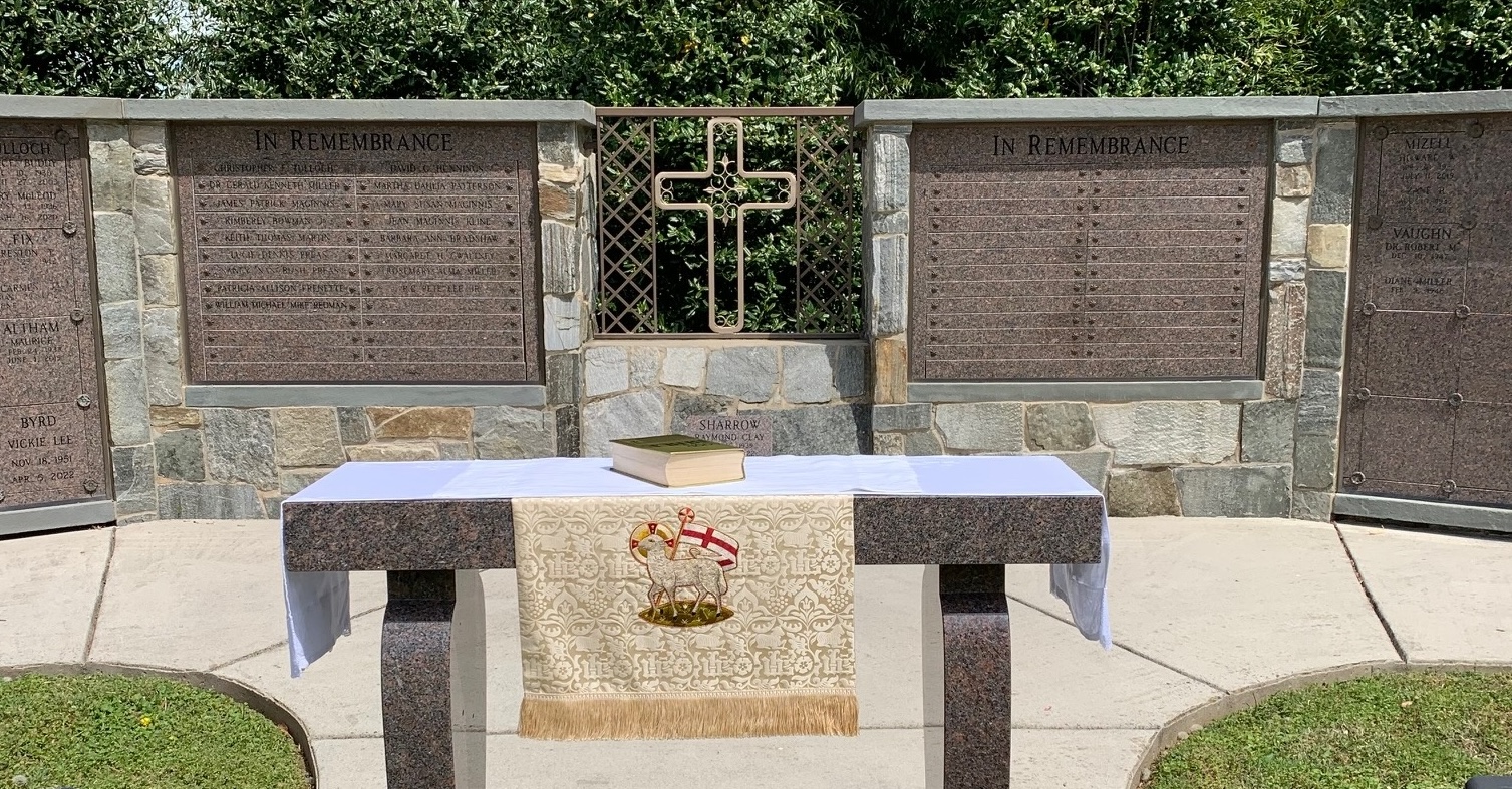 Columbarium and altar