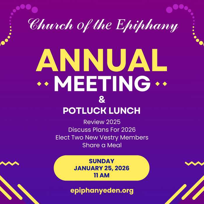Annual Meeting Jan 25 11 am