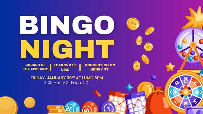 Bingo at LUMC Jan 30 6 pm
